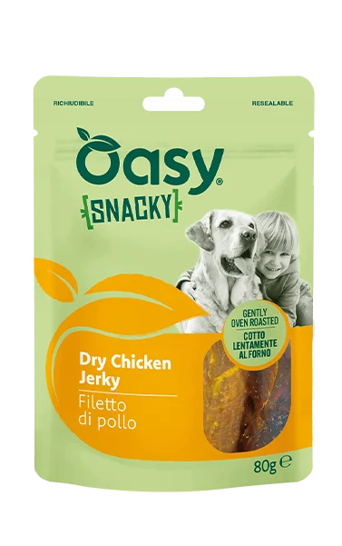Oasy Snacky Filetto di Pollo 80 g Snack Cane