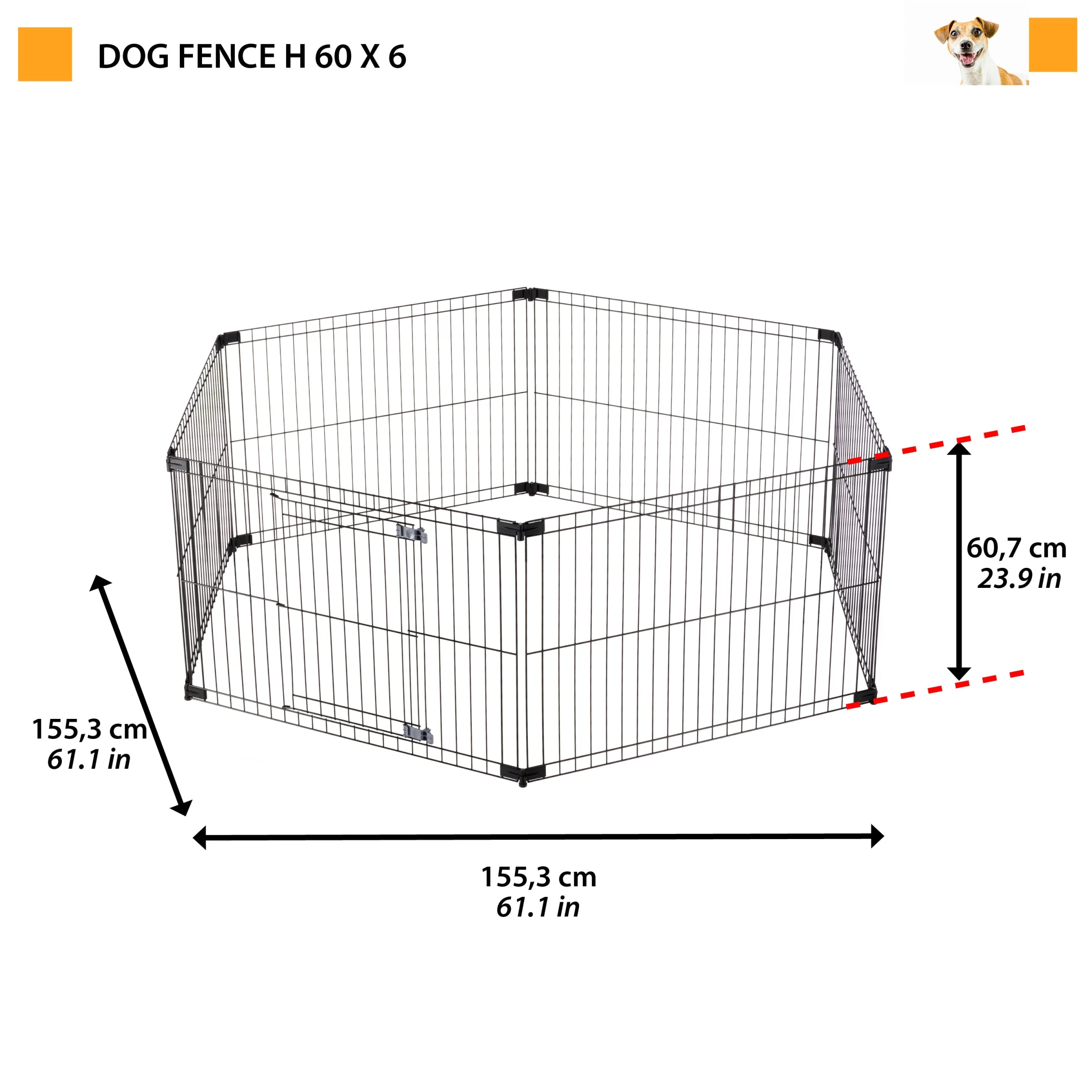Ferplast recinto Dog Fence in metallo per cani - foto 4
