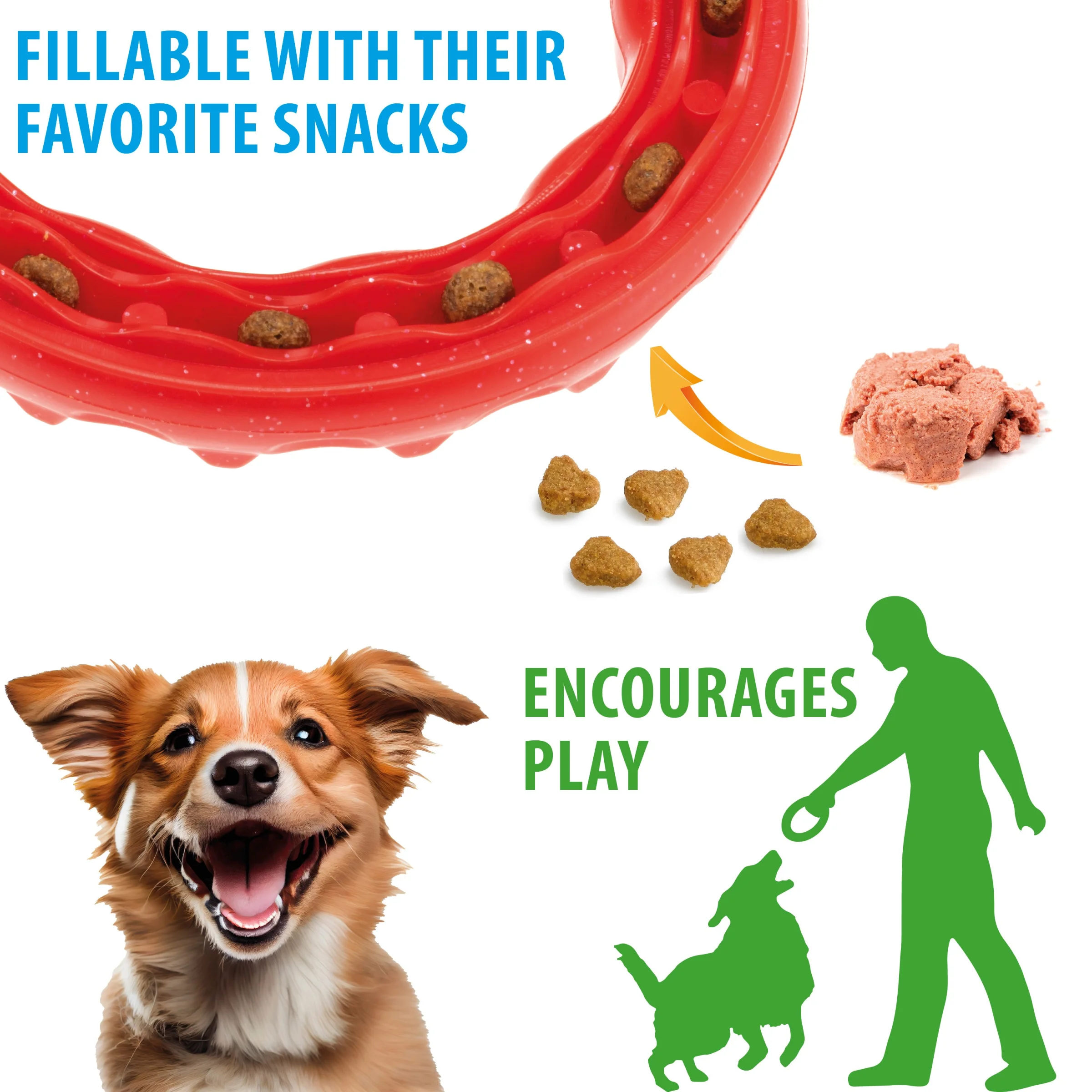 Ferplast agility Smile Ring per cani, nera, Ø 20 x 3,9 cm - foto 4