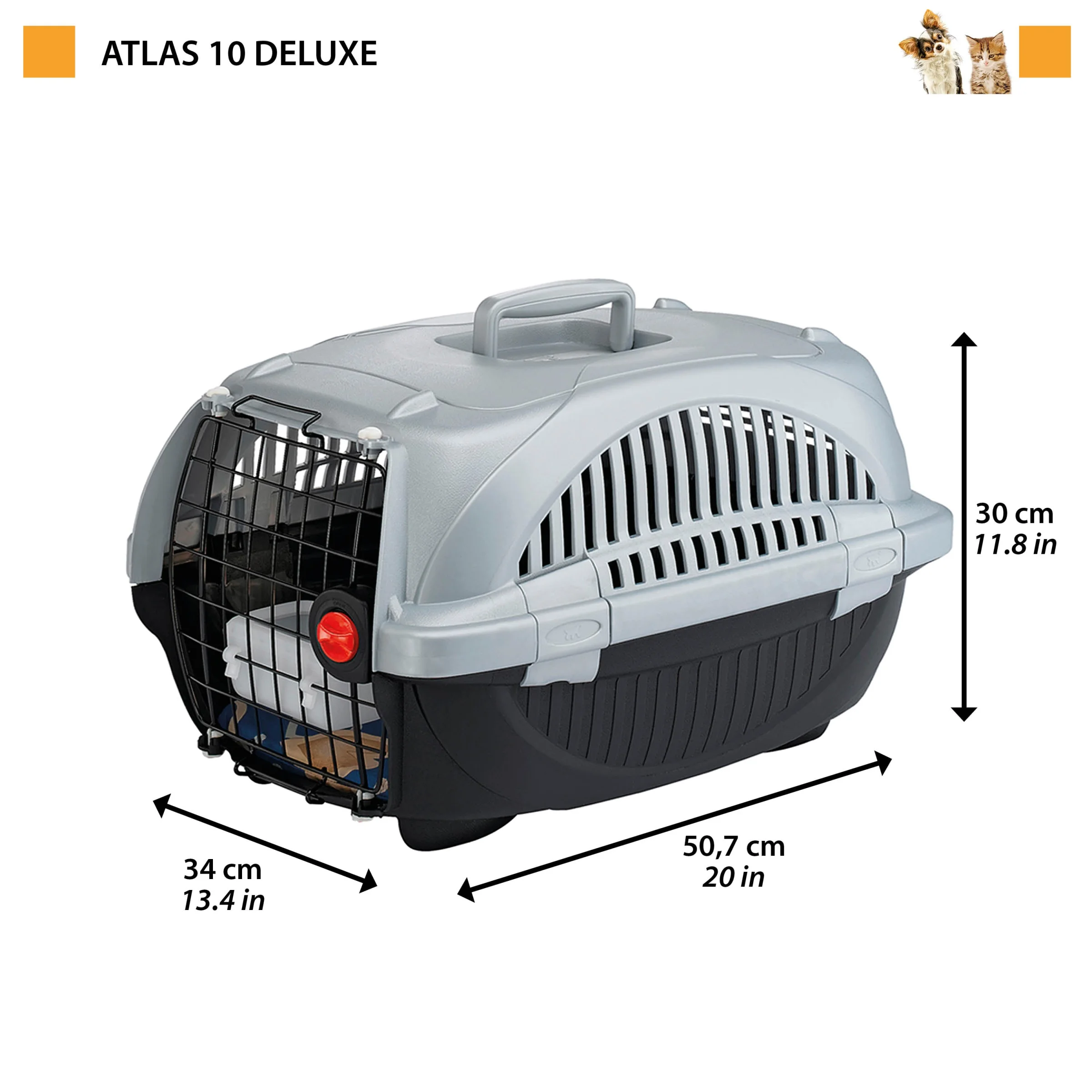 Ferplast Atlas Deluxe trasportino per cani, misura 10 - foto 2