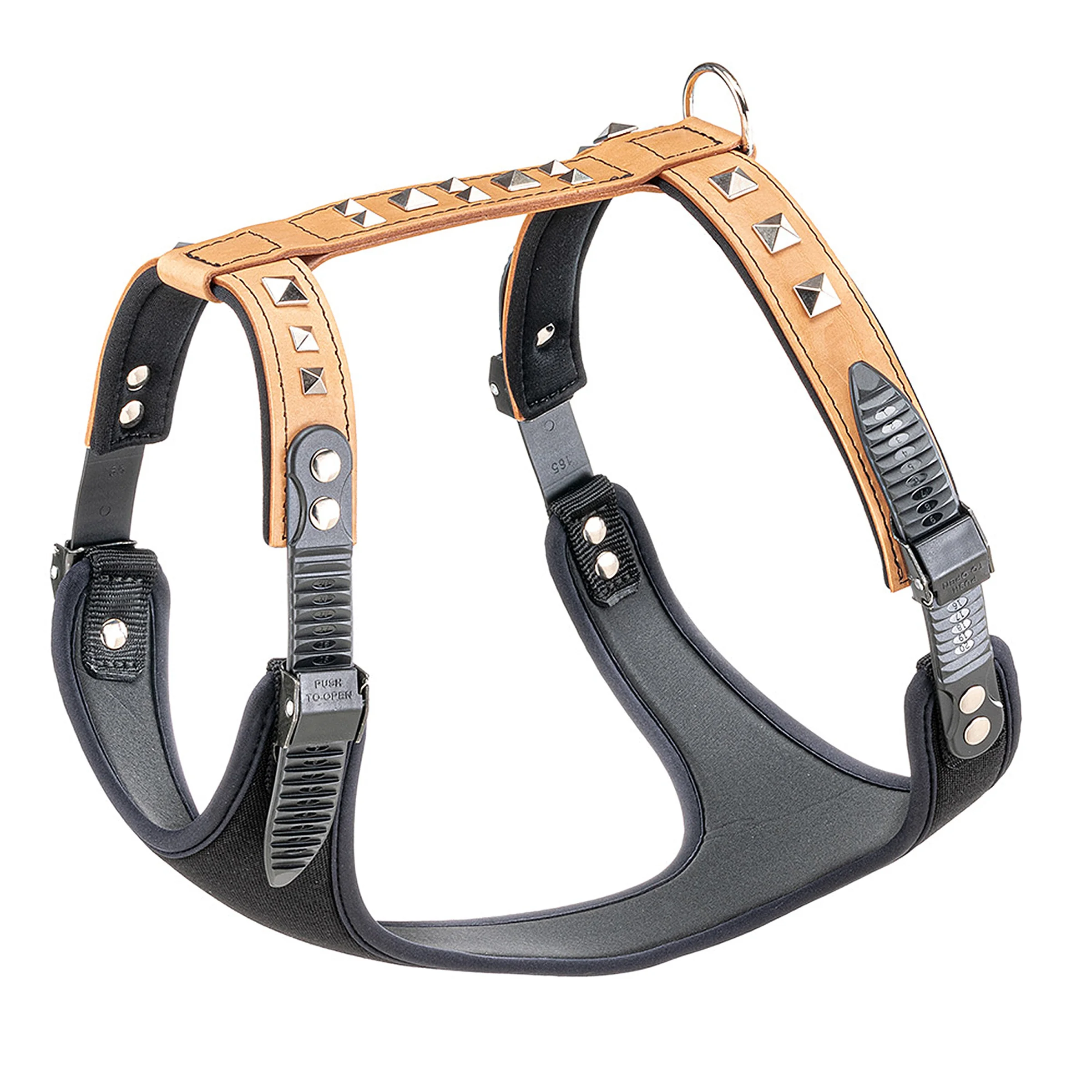 Ferplast pettorina Giotto Luxor Beige in pelle per cani - foto 3