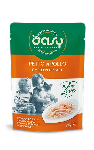 Oasy More Love Petto Pollo 70 g Umido Gatto