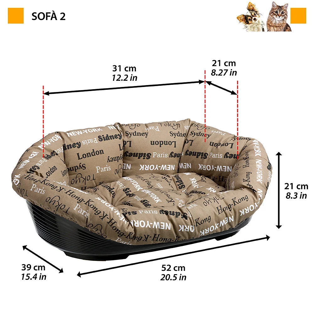 Ferplast lettino Sofa’ in plastica per cani e gatti - foto 2
