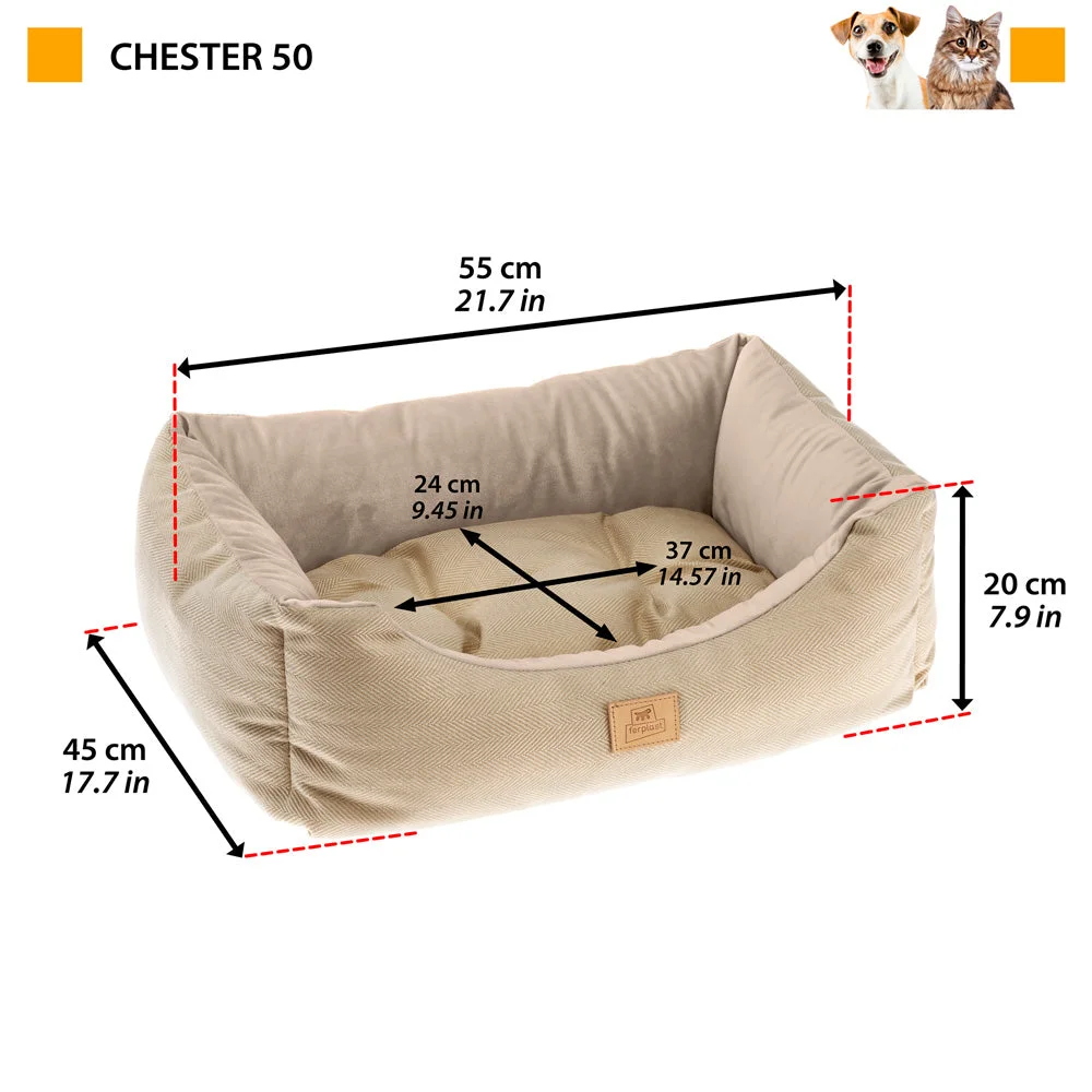 Ferplast cuccia Chester in velluto per cani e gatti - foto 3
