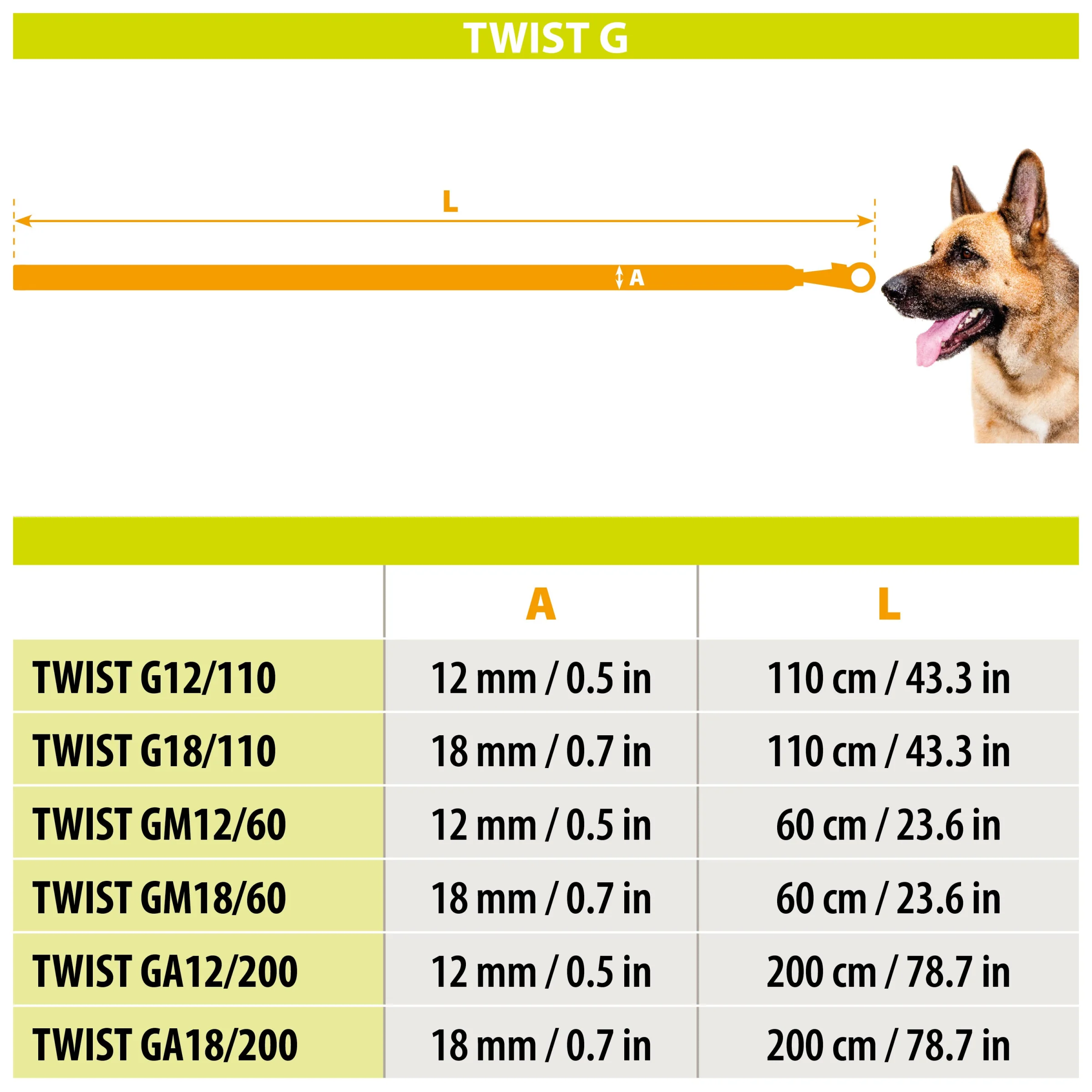 Ferplast guinzaglio Twist GM in nylon per cani - foto 3