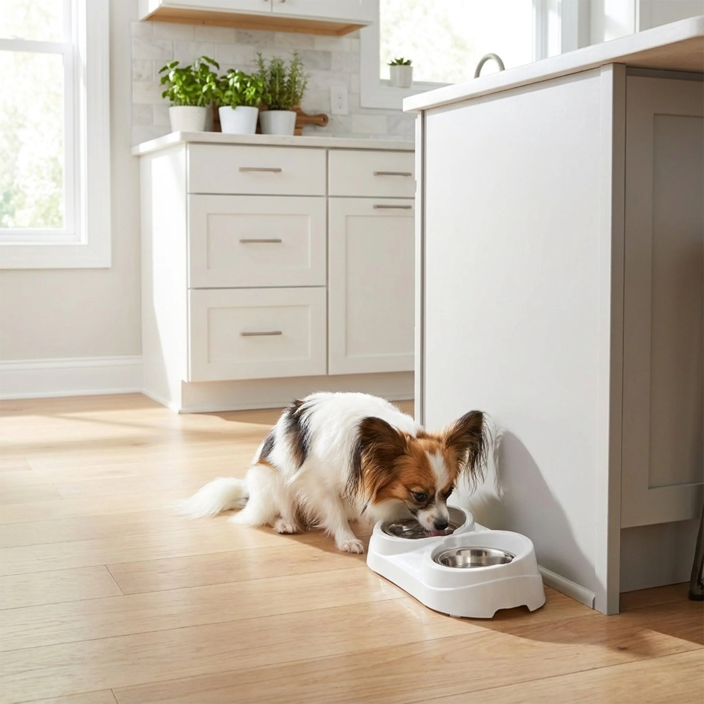 Ferplast ciotola Duo Feed in acciaio inox per cani e gatti - foto 4