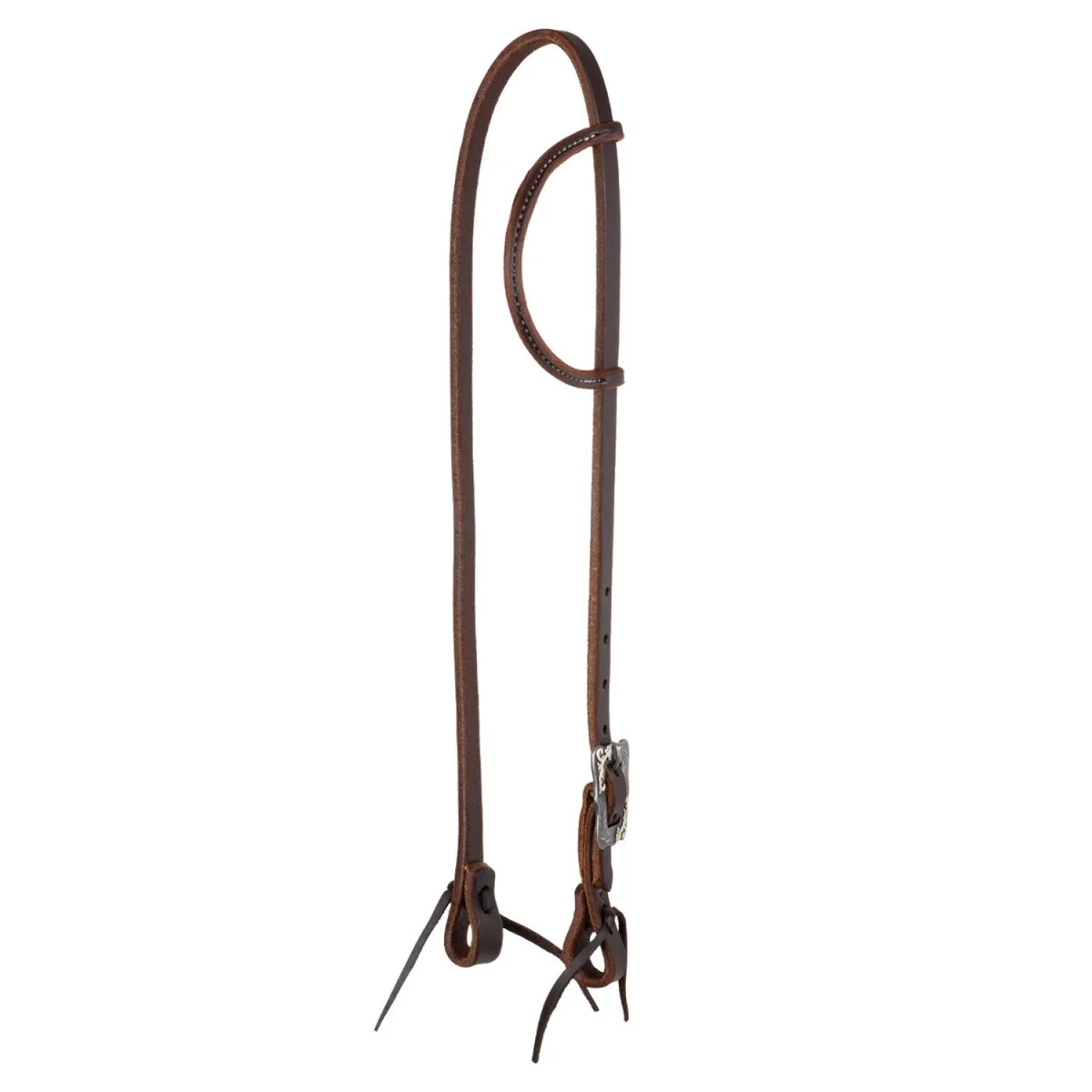 Testiera Western con Browband Singolo - Berlin Custom Leather - Unica Testa di Moro