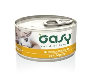 Oasy Wet Cat CAPRICE - Gustosa Mousse gatti adulti con Fegato 85 gr