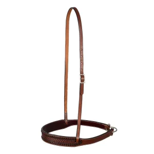 Abbassatesta Western Pool's in cuoio decorato - Unica Castagna