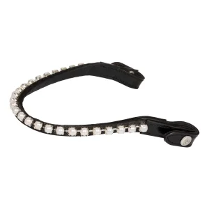 Acavallo Frontalino in pelle di vitello con perle
