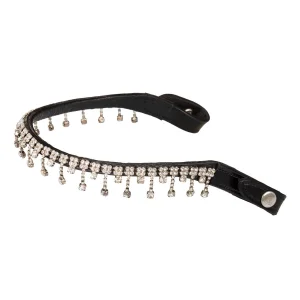 Acavallo Frontalino Queen in pelle di vitello con cristalli