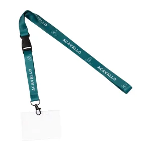 Acavallo Porta badge con cordino logato - Unica Verde