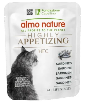 Almo Cat HFC Highly Appetizing Buste 24 x Gr 50 Sardine