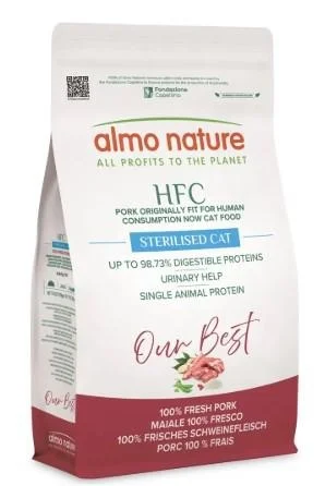 Almo HFC Cat Our Best Sterilizzato Maiale 1,2 kg - Almonature