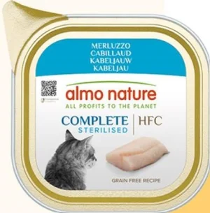 Almo Nature Cat Complete Sterilized Merluzzo 17 x 85 g