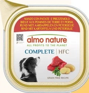 Almo Nature Dog Complete Manzo, Patate e Prezzemolo 11 x 150 g