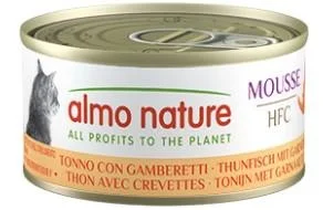 Almo Nature HFC Cat Tonno con Gamberetti Mousse 70 g