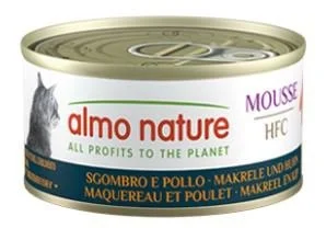 Almo Nature HFC Mousse Sgombro e Pollo Gatto 70 g
