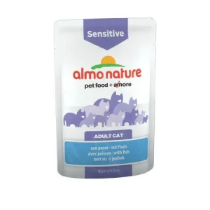 Almo Nature Sensitive Pesce Umido per Gatti, 30 x 70 g