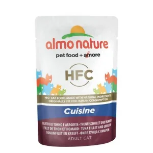 Almo Nature Tonno/Aragosta Cuisine per Gatti 24 x 55 g