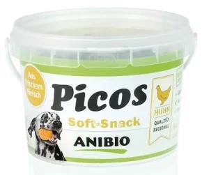 Anibio Picos Pollo 300 g - Snack morbido per cani