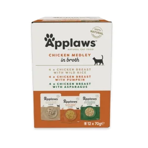Applaws Buste Mix Pollo in Brodo 12x70 g per Gatti