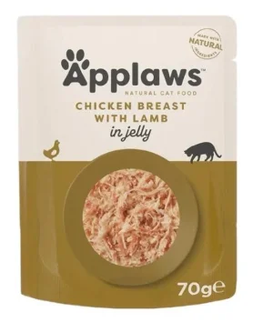 Applaws Buste Petto di Pollo e Agnello in Jelly 16 x 70 g