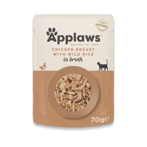 Applaws Buste Pollo in Brodo e Riso 12x70 g
