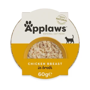 Applaws Pot Petto di Pollo in Brodo per Gatti 10x60 g