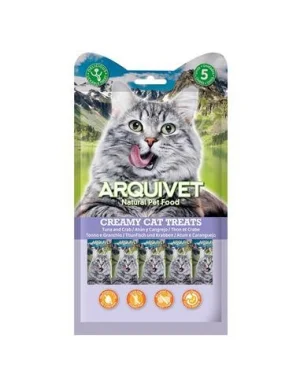 Arquivet Snack Liquido per Gatti Tonno e Granchio 5x14 g