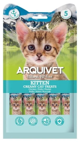 ARQUIVET Cat Snack Liquido Kitten Pollo 5 x Gr 14