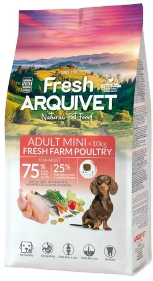 Arquivet Fresh Mini Farm Poultry 1 kg - Crocchette per cani mini