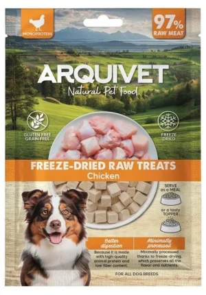 Arquivet Snack Liofilizzati per Cani Pollo a Cubetti 50 g