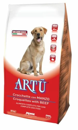 Artu mangime secco per cani al manzo 20 kg