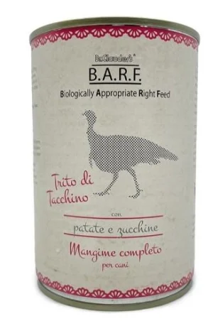 BARF Dog Menù Trito di Tacchino per Cani 400 g