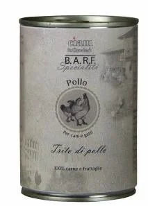 BARF Trito di Pollo per Cani 400 g - Mangime Umido