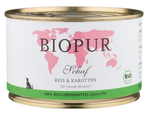 Biopur Cane Senior Umido Pecora, Riso e Carote 400 g