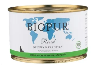 Biopur Dog Manzo/Pasta/Carote 400g