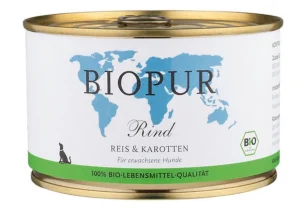 Biopur Dog Manzo, Riso e Carote 200 g - Umido per cani