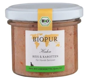 Biopur Dog Pollame/Riso/Carote Vasetto in Vetro da 100g