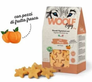 Biscotti per Cani WOOLF - 400g - MAST al Gusto di Pesca