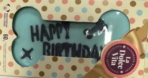 Biscotto Happy Birthday a Osso Large - LEOPET