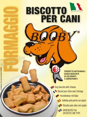 Booby Scatola Formaggio Gr 400 - Snack Naturale per Cani