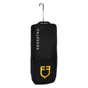 Borsa portabriglie Equestro in cordura con logo ricamato - Nero