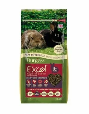 Burgess Excel Coniglio Mature Mirtilli/Ginseng 1,5 kg