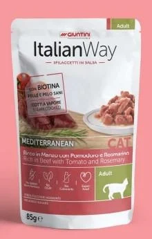 Buste Italian Way Cat Giuntini 28 x 85g Manzo/Pomodoro