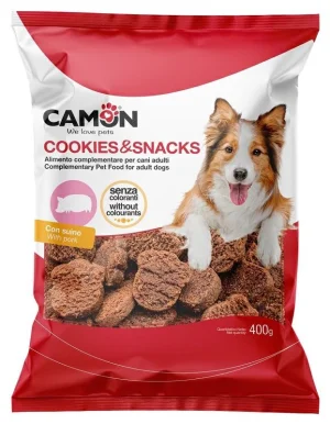 Camon Biscotti Paws Suino 400g - Snack per Cani