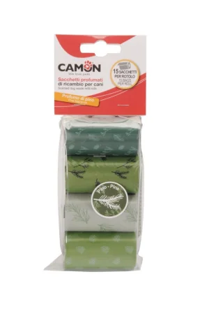 Camon Sacchetti Colorati Profumati Pino - 4 x 15 Sacchetti