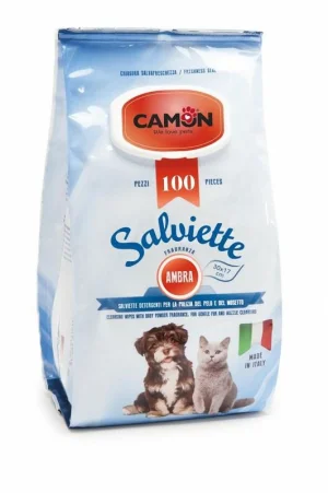 Camon Salviette 100 pz Ambra - Igiene per Cani