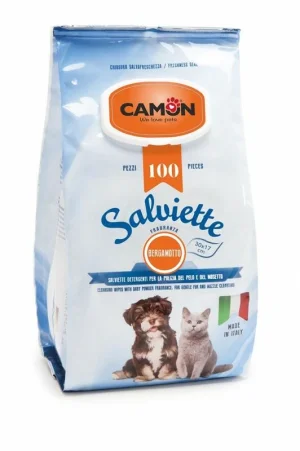Camon Salviette 100 Pz Bergamotto - Igiene per Cani